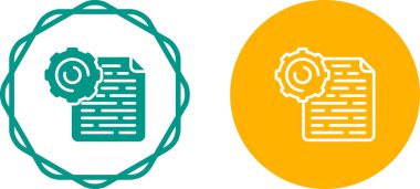 belge simgeleri ayarlandı, vektör illüstrasyonu basit tasarım