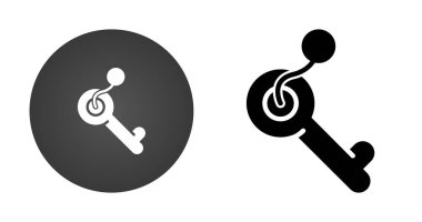 Arka planda izole edilmiş anahtar simgeleri dizisi. vektör illüstrasyonu           