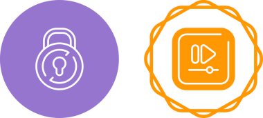 Turuncu çalma düğmesinin yanında asma kilit simgesi