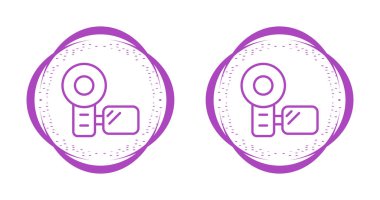 video kamera web simgesi vektör illüstrasyonu