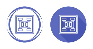 Basit hatları gösteren elektrik soket simgeleri