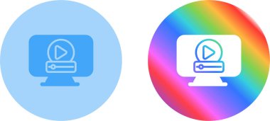 Bilgisayar web simge vektör çizim