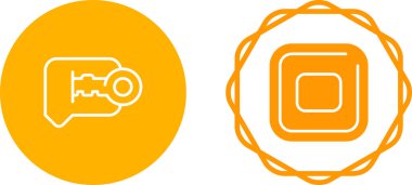 Anahtar simgesi vektör çizimi ile kilitle 