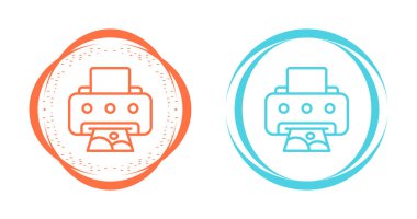 yazıcı ağ simgeleri koleksiyon vektör illüstrasyonu