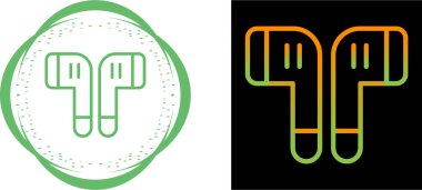 Kulaklıklar. Web simgeleri basit resimleme 