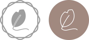 Modern düz biçimli yaprak vektör simgesi, beyaz arkaplan üzerinde izole 