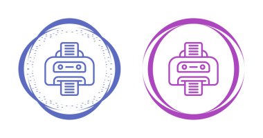 Yazıcı vektör simgeleri basit illüstrasyon