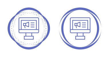 Bilgisayar İzleme Simgesi, Beyaz Arkaplanda İzole Edilmiş Gösterge İşareti, Vektör Resimleri 