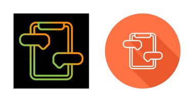Akıllı telefon mesajlaşması. Baloncuklu sohbet bildirim işareti. Görüntü vektörü