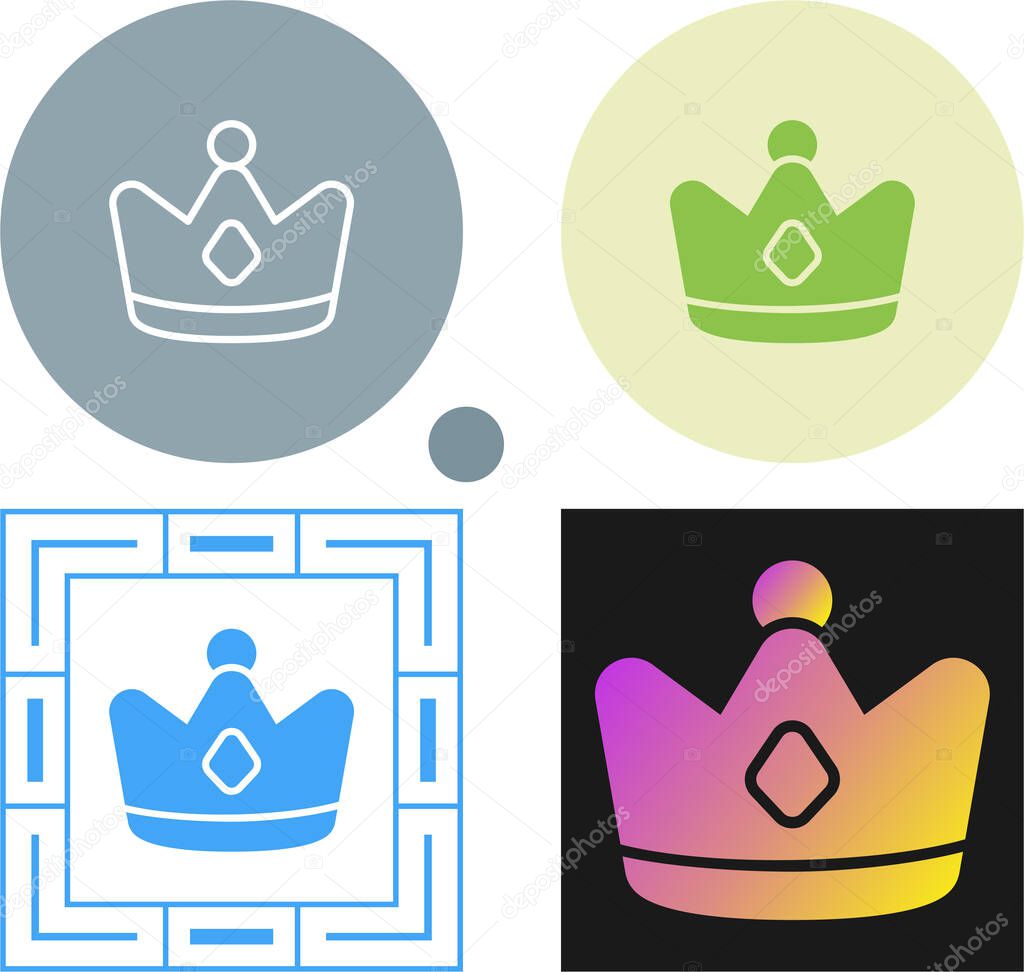 Crown modern icon isolated on white background