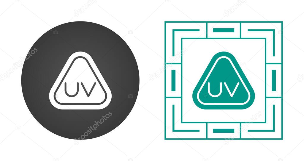 Ultraviolet Rays icon set vector illustration