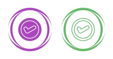 renk çember işaretleme simgesi seti. vektör illüstrasyonu 