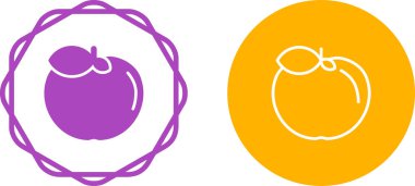 elma web simgeleri vektör illüstrasyonu