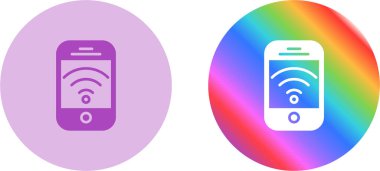 Akıllı Telefon Basit Simgesi, Vektör İllüstrasyonu Beyaz Arkaplanda İzole Edildi 