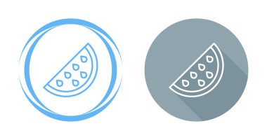 Beyaz arka planda izole edilmiş karpuz dilimleri. vektör.