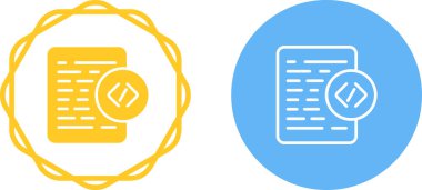 Satır kağıt belgesini onay işareti ve belge simgesi ile ayarla. Sarı ve mavi renk. vektör