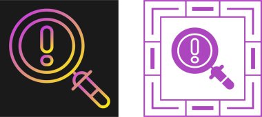 İzinsiz giriş algılama simgesi vektör illüstrasyon tasarımı