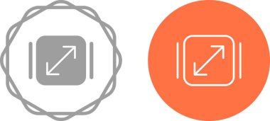 Web simgesi vektör resimlemesini yeniden boyutlandır