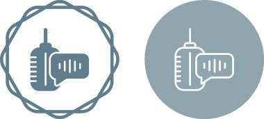 Podcast Liner Simgesi Beyaz Arkaplanda İzole Edildi 