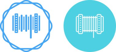 Kablo makarası simgeleri ayarlandı, vektör illüstrasyonu