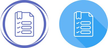 Beyaz Arkaplanda Modern Kontrol Listesi Simgesi, Basit Vektör Tasarımı 