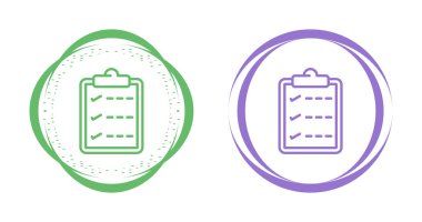 Kontrol listesi modern iş ve finans simgelerinin vektör çizimi    