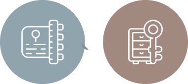 Güvenlik kilidi simgesi vektör çizimi