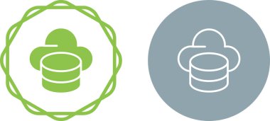 bulut bilgisayar simgeler kümesi, vektör çizim