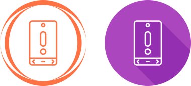 akıllı telefon simgeleri ayarlandı, vektör illüstrasyonu basit tasarım