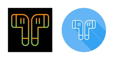 Kulaklıklar. Web simgeleri basit resimleme 