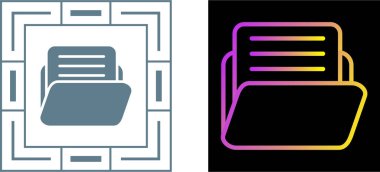 Web uygulamaları için hazırlanmış renkli dosya sembolü.