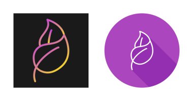 Beyaz arka plan üzerinde yaprak Icons set 