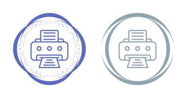 Yazıcı. Web simgesi basit tasarım  