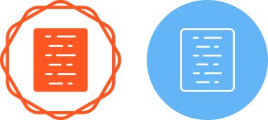 belge simgeleri ayarlandı, vektör illüstrasyonu basit tasarım