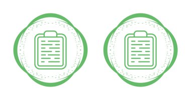 Vektör grafiklerinde oluşturulmuş modern bir belge simgesi kümesi.