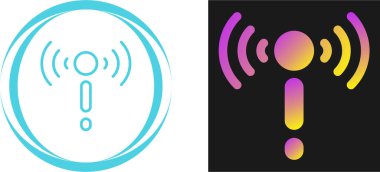 Kablosuz ağ ikonları. Kablosuz kablosuz ağ işareti. kablosuz sinyal simgesi. vektör illüstrasyonu