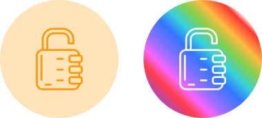 Beyaz arkaplanda asma kilit simgesi ayarlandı. Kilit işaretleri Güvenlik, güvenlik, koruma, gizlilik kavramı.