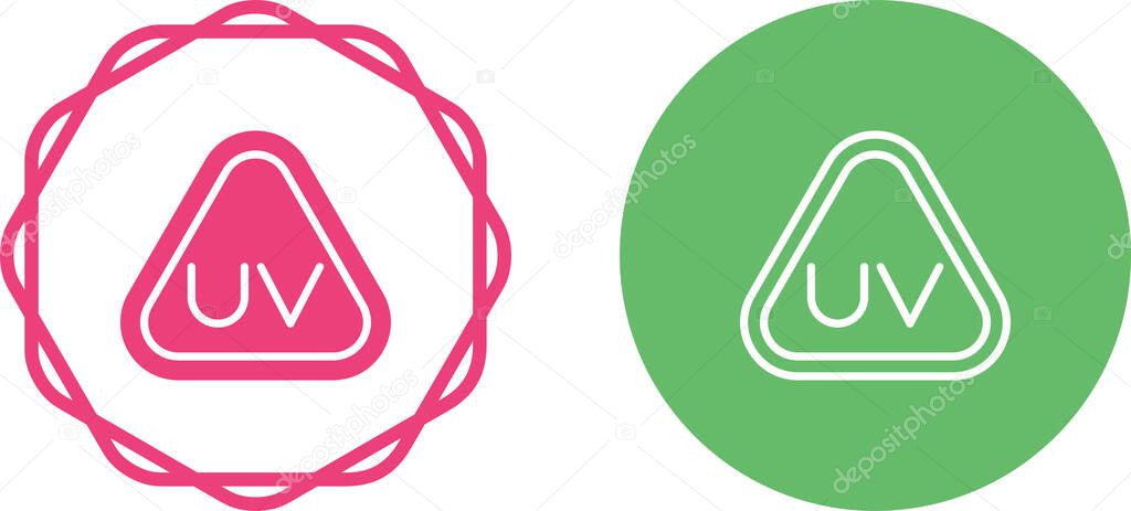 Ultraviolet Rays icon set vector illustration