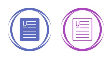 belge simgelerinin vektör kümesi, kağıt sayfası