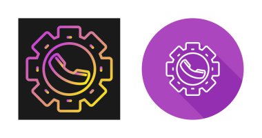 Beyaz arkaplandaki simgeyi özelleştir. Ayarlar imzası. Vites sembolü. Vektör illüstrasyonu