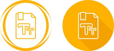 metin boyutu web simgesi vektör çizimi