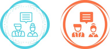 diyalog simgesi vektör illüstrasyonunu ayarla 