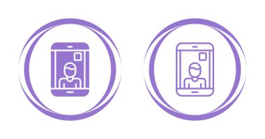 Beyaz arkaplanda izole akıllı telefon simgesi, modern telefon işareti, renkli illüstrasyon 