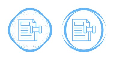 belge simgeleri tasarım vektör çizimi
