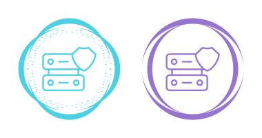 Güvenlik Kalkanlı Düğmeler. Antivirüs simgeleri 