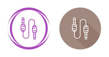 Ses kablosu simgeleri ayarlandı. vektör illüstrasyonu