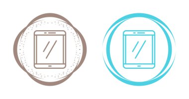 Beyaz arkaplanda modern akıllı telefon simgesi izole edildi. Vektör illüstrasyonu 