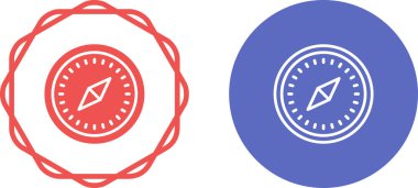 pusula simgeleri, basit vektör illüstrasyonu 