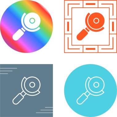 arama sembolü, büyüteç simgesi, web düğmesi, renkli illüstrasyon