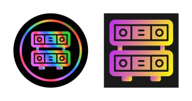 Server icons isolated on white background background, vector illustration 